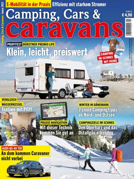 Camping, Cars & Caravans 01/2023 E-Paper oder Print-Ausgabe