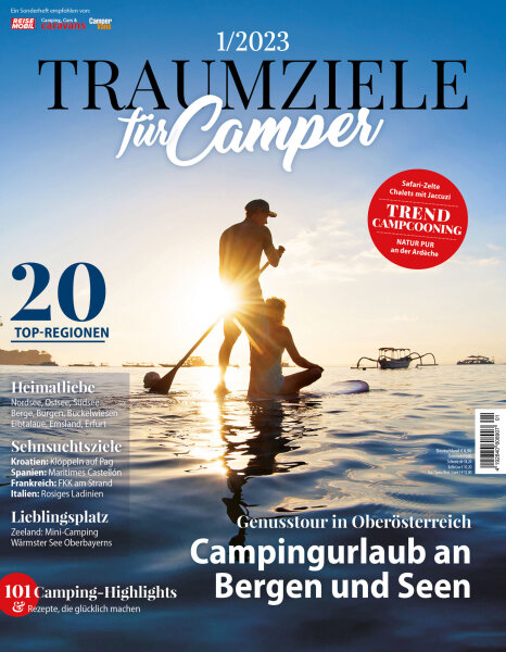 Traumziele für Camper 01/2023 "Campingurlaub" E-Paper oder Print-Ausgabe