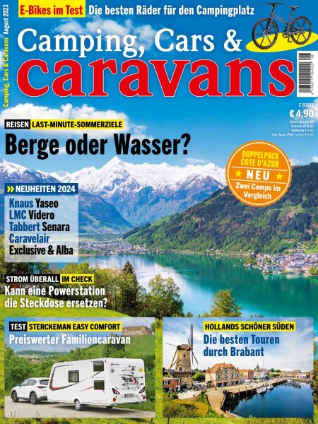 Camping, Cars & Caravans 08/2023 E-Paper oder Print-Ausgabe