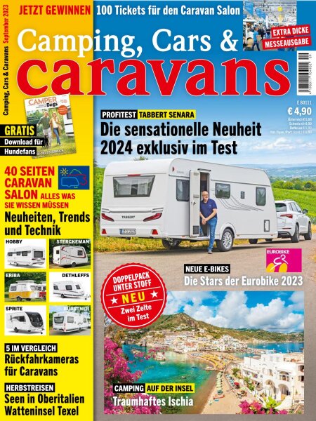Camping, Cars & Caravans 09/2023 E-Paper oder Print-Ausgabe