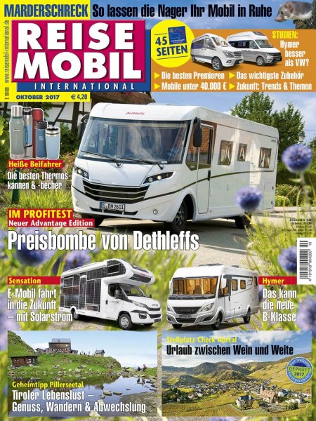 Reisemobil International 10/2017 E-Paper oder Print-Ausgabe