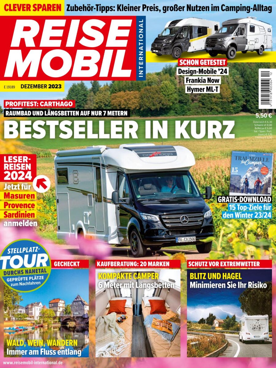 Reisemobil International Ausgabe 12/2023, 5,50 €