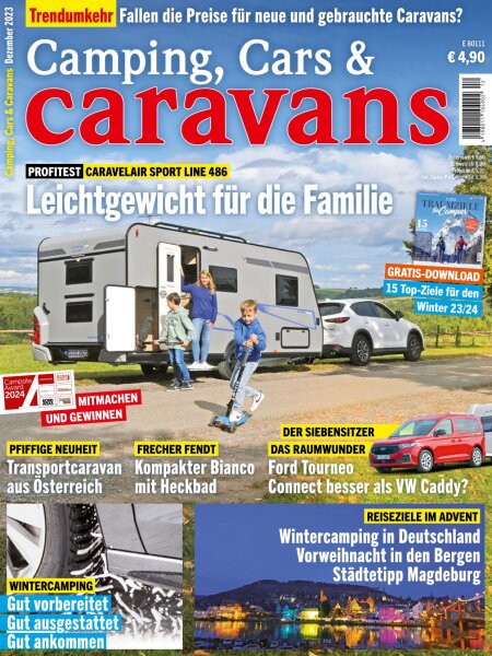 Camping, Cars & Caravans 12/2023 E-Paper oder Print-Ausgabe