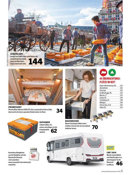 Reisemobil International Ausgabe 02/2024, 5,50 €