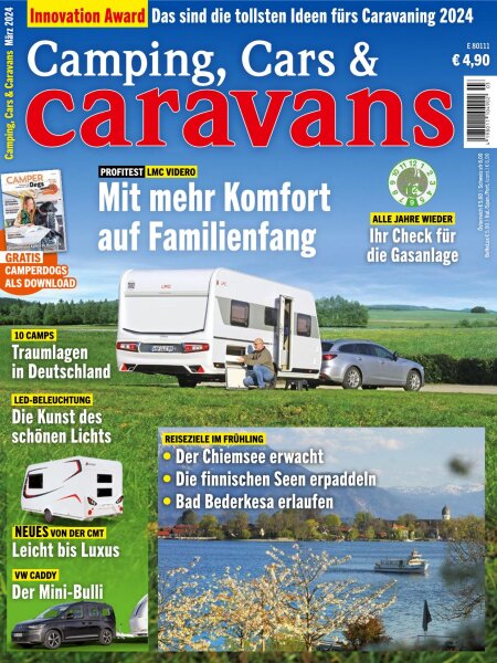 Camping, Cars & Caravans 03/2024 E-Paper oder Print-Ausgabe