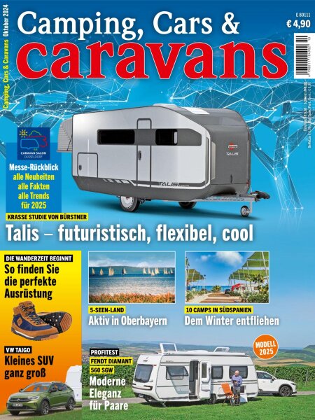 Camping, Cars & Caravans 10/2024 E-Paper oder Print-Ausgabe