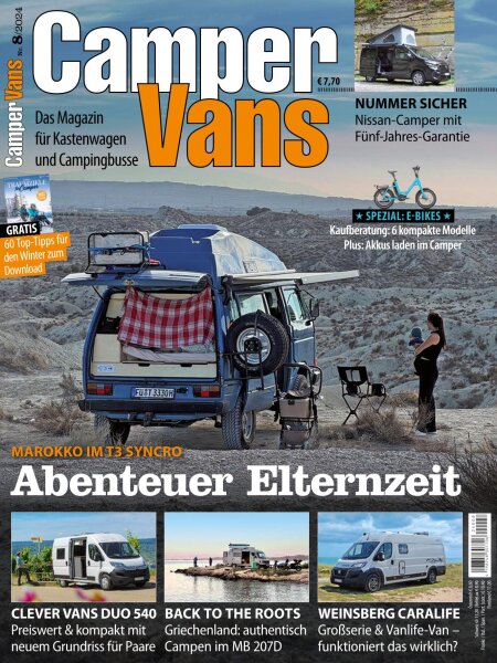 CamperVans 8/2024 E-Paper oder Print-Ausgabe