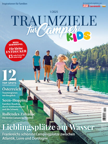 Traumziele für Camper KIDS 01/2025 E-Paper oder Print-Ausgabe