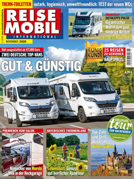 Reisemobil International 11/2020 E-Paper oder Print-Ausgabe