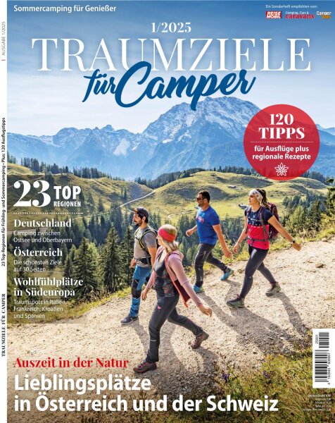Traumziele für Camper 01/2025 "Sommercamping für Genießer:" E-Paper