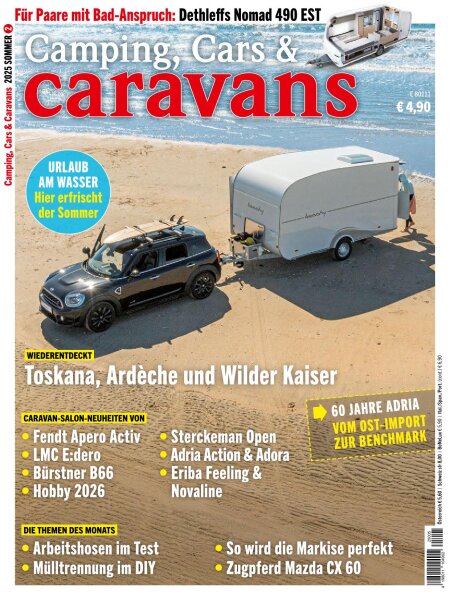 Camping, Cars & Caravans 05/2025 E-Paper oder Print-Ausgabe