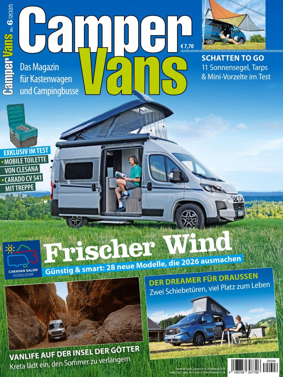 CamperVans 6/2025 I Das Magazin fr Campingbusse und Kastenwagen, 7,7