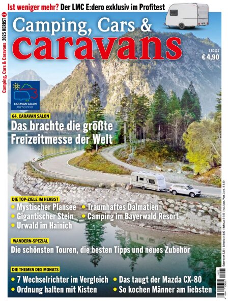 Camping, Cars & Caravans 07/2025 E-Paper oder Print-Ausgabe