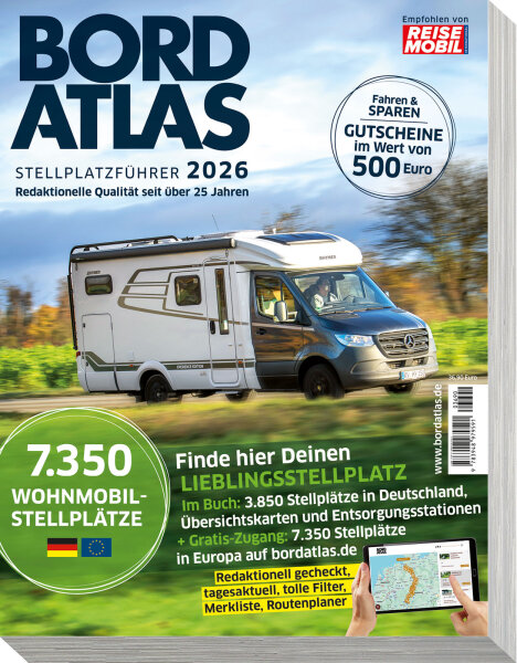 BORDATLAS Stellplatzführer 2026