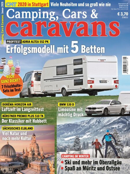 Camping, Cars & Caravans 1/2020 Print-Ausgabe