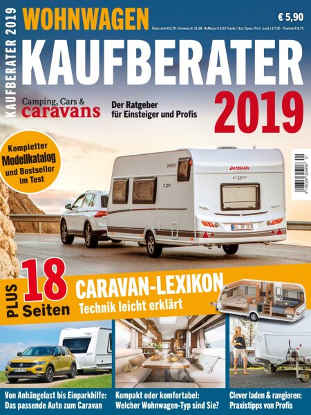 Camping, Cars & Caravans Kaufberater 2019 E-Paper oder Print-Ausgabe