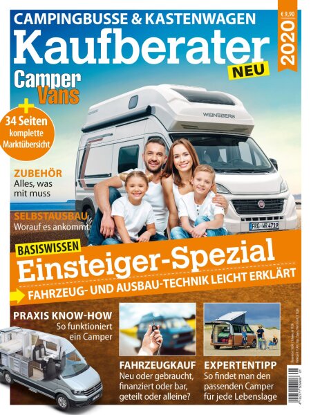 Campingbusse & Kastenwagen Kaufberater 1/2020 E-Paper oder Print-Ausgabe