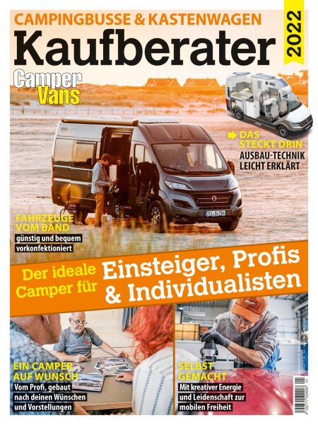 Campingbusse & Kastenwagen Kaufberater 2022 E-Paper oder Print-Ausgabe