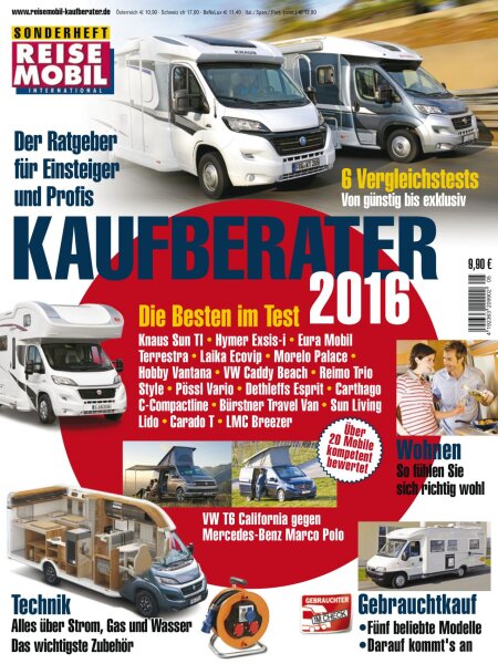 Reisemobil International Kaufberater 2016 E-Paper oder Print-Ausgabe