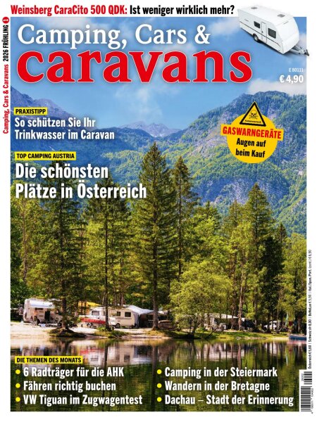 Camping, Cars & Caravans 02/2026 E-Paper oder Print-Ausgabe