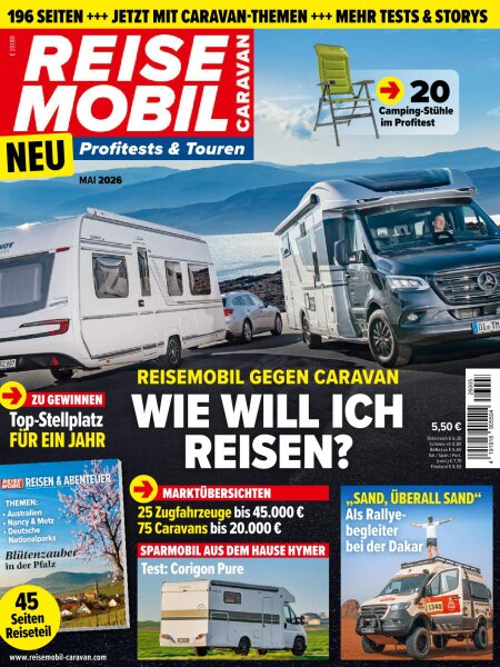 Reisemobil Caravan 05/2026 E-Paper oder Printausgabe