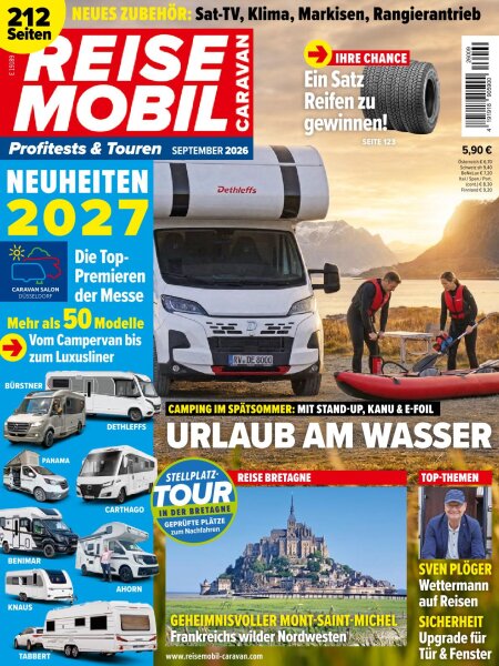 Reisemobil Caravan 09/2026 E-Paper oder Printausgabe