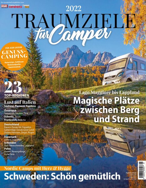 Traumziele für Camper 01/2022 "Magische Plätze" Print-Ausgabe