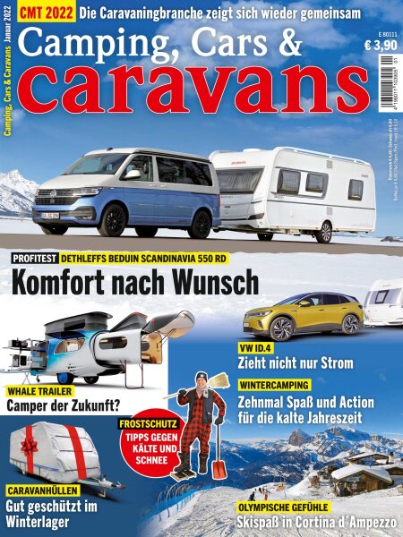Camping, Cars &amp; Caravans 01/2022 Print-Ausgabe