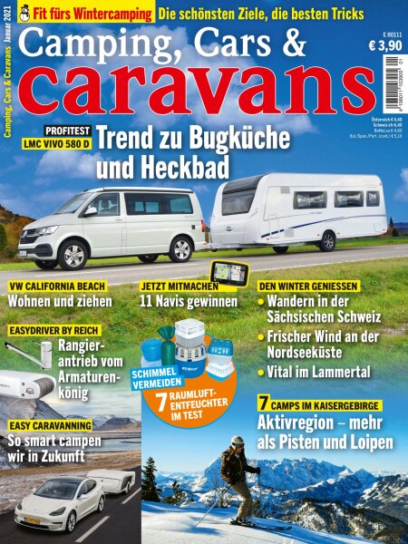 Camping, Cars & Caravans 1/2021 Print-Ausgabe