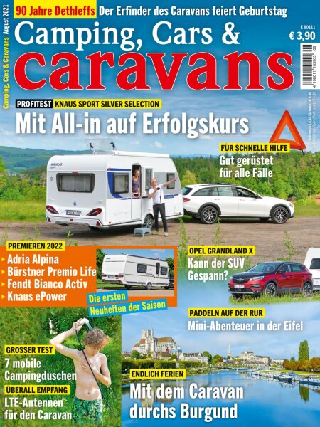 Camping, Cars & Caravans 8/2021 Print-Ausgabe
