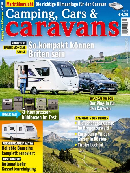 Camping, Cars & Caravans 7/2022 E-Paper oder Print-Ausgabe