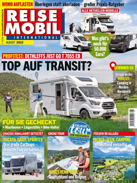 Reisemobil International 8/2022 E-Paper oder Print-Ausgabe