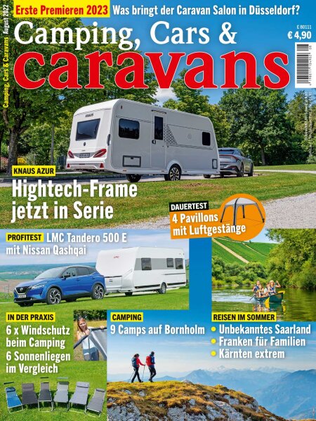 Camping, Cars & Caravans 8/2022 Print-Ausgabe